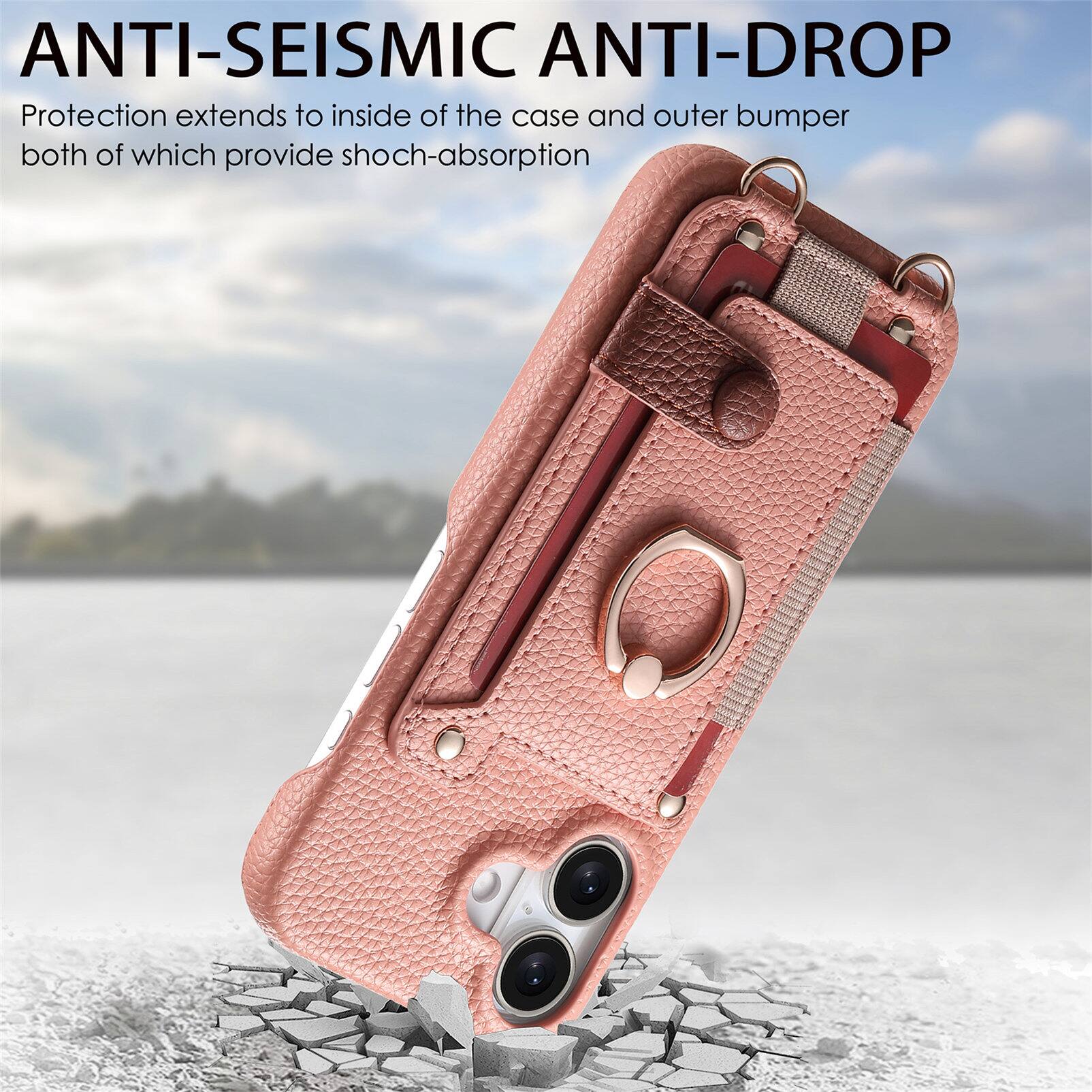 ANTI-SEISMIC ANTI-DROP  
Protection extends to inside of the case and outer bumper both of which provide shock-absorption