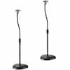 Front. Mount-It! - Height Adjustable Speaker Floor Stands 2‑Pack with Tilt & Swivel for Home Audio & Studio Use - Black.