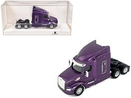 HO Logistics Replicas - Peterbilt 579 Sleeper Cab Purple Metallic 1/87 (HO) Scale Plastic Model Car by HO Logistics