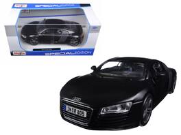 Audi R8 Matt Black "Special Edition" Series 1/24 Diecast Model Car by Maisto - Matte Black