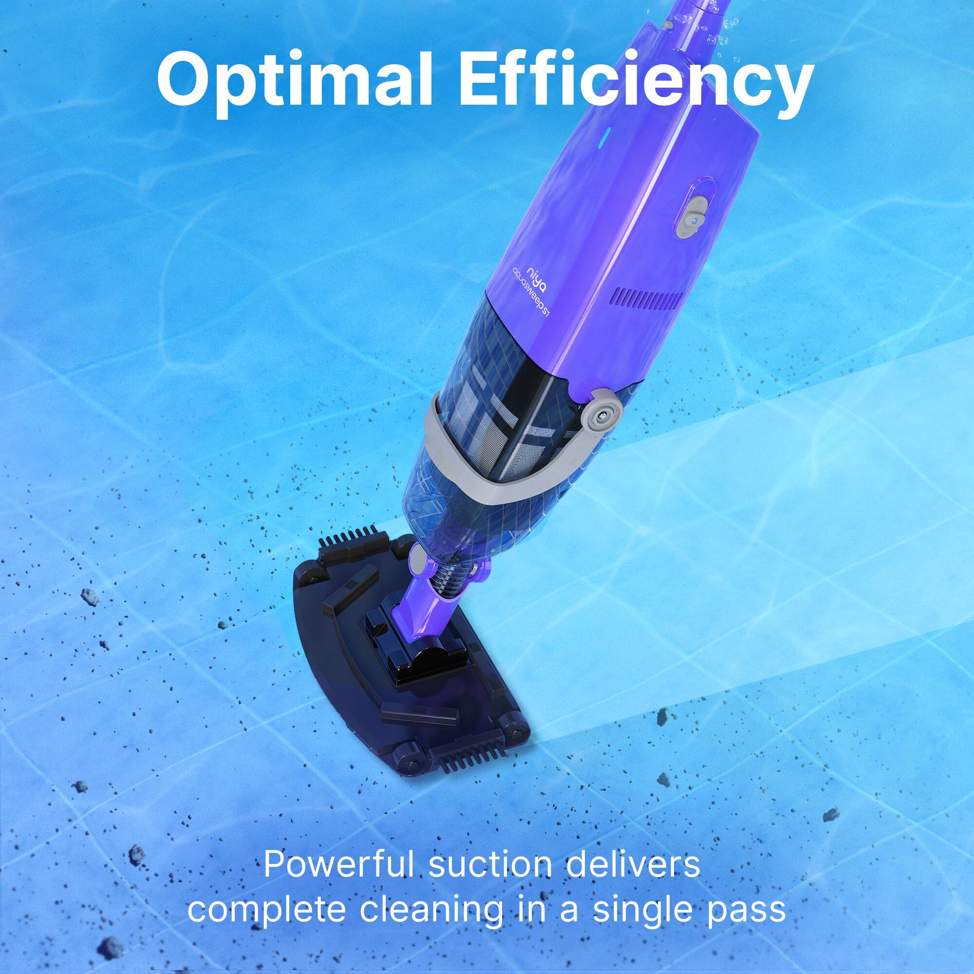 Optimal Efficiency: Powerful suction delivers complete cleaning in a single pass.