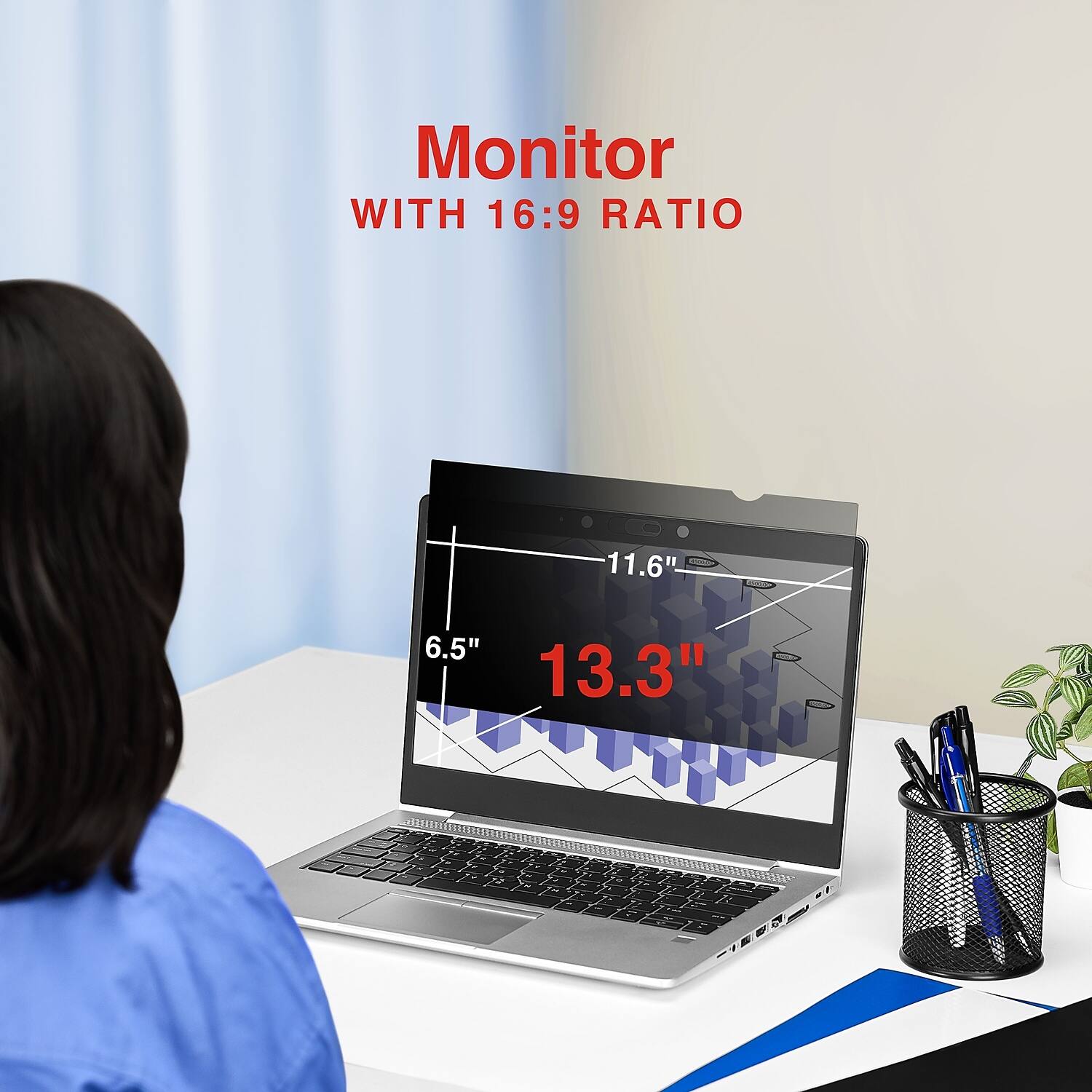 Monitor  
WITH 16:9 RATIO  

11.6"  
6.5"  
13.3"