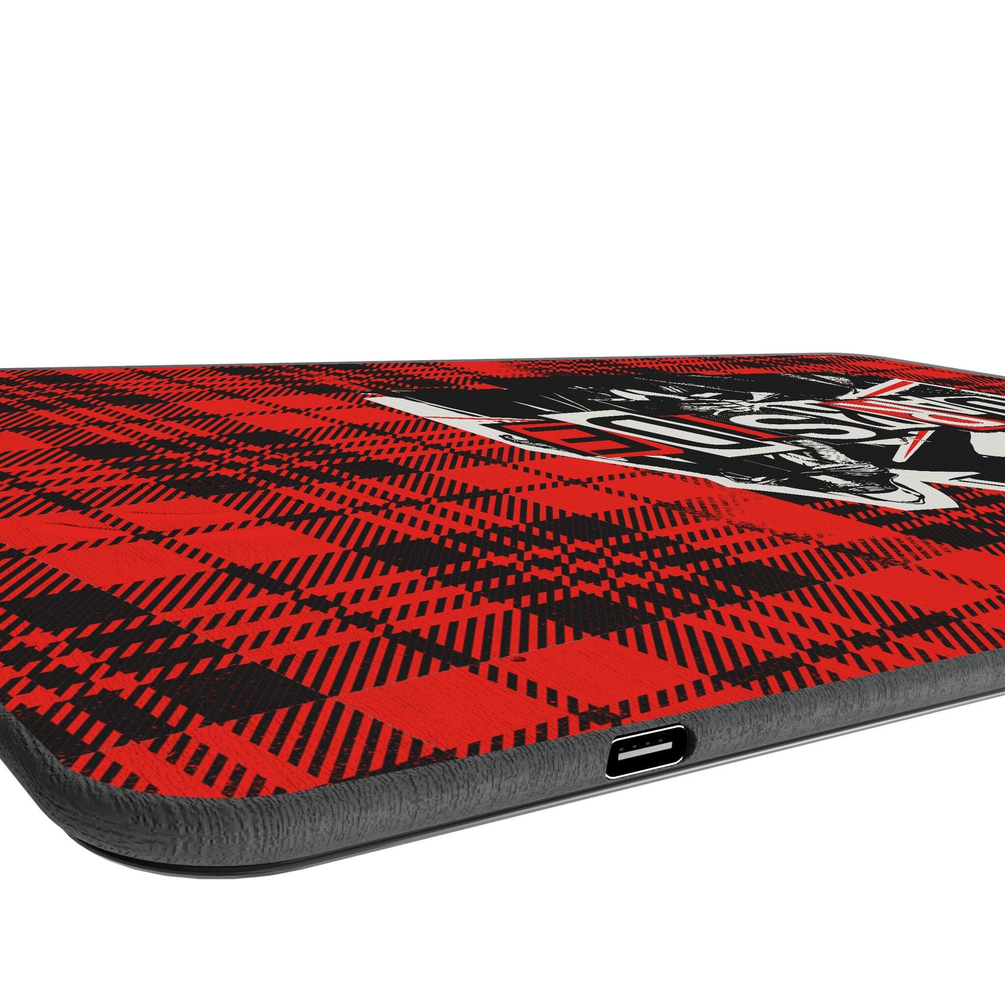 Left. Keyscaper - Star Wars: A New Hope Ransom 15-Watt Wireless Charger and Mouse Pad - Dark Side.