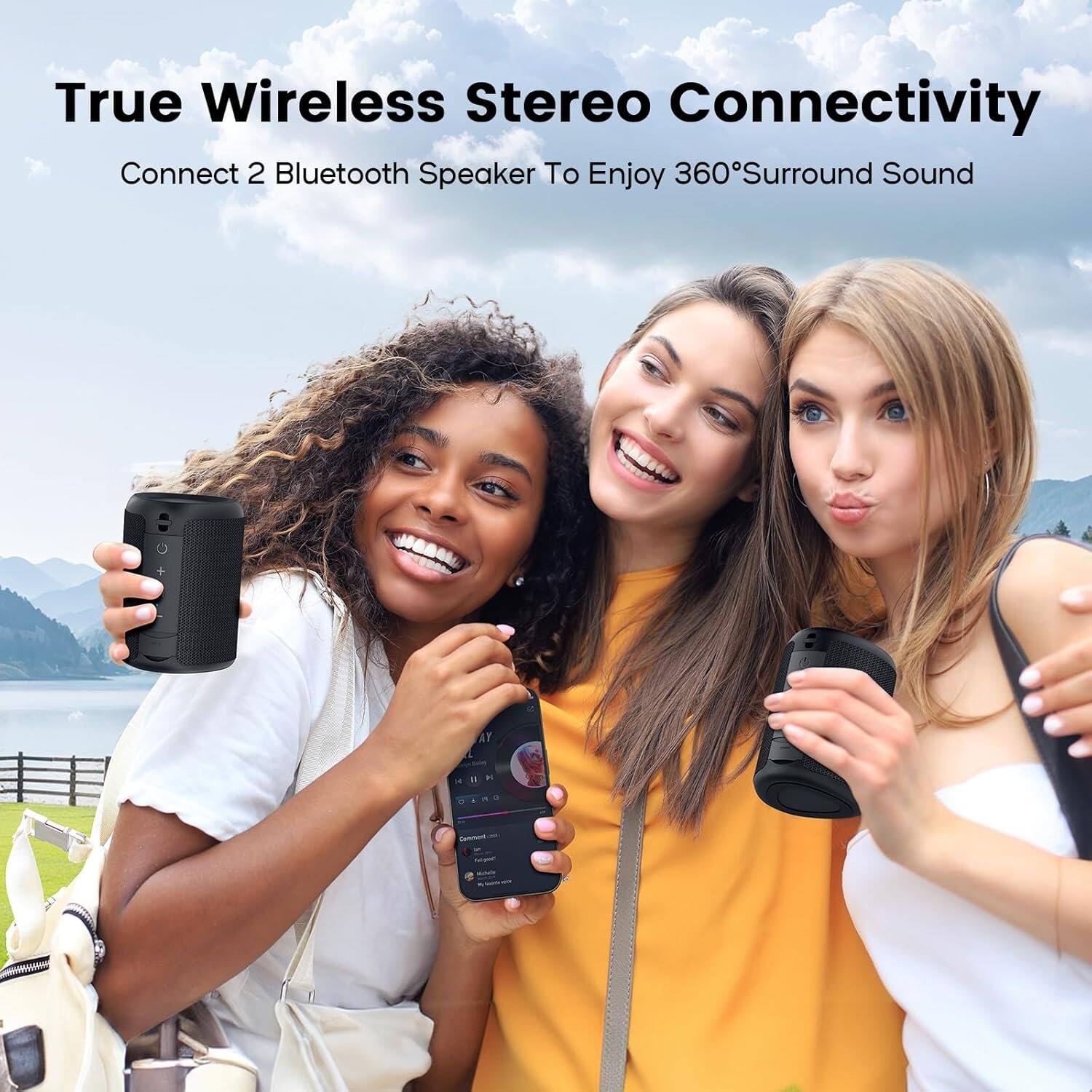 True Wireless Stereo Connectivity
Connect 2 Bluetooth Speaker To Enjoy 360° Surround Sound
AY 11 -