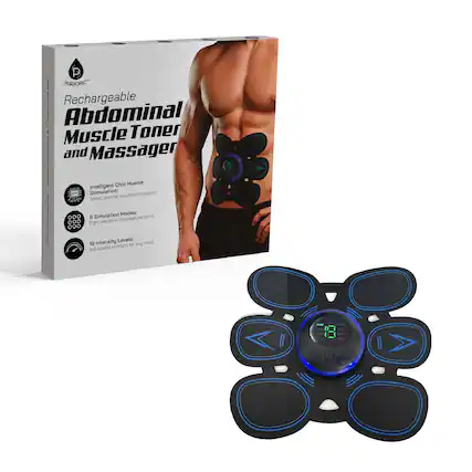 P.1 PURSONIC Rechargeable Abdominal Muscle Toner and Massager
- Intelligent Chip Muscle Stimulation: Smart, precise muscle stimulation.
- 8 Simulation Modes: Eight versatile massage patterns.
- 19 Intensity Levels: Adjustable strength for any need.