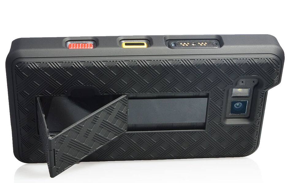 Alt View 5. Nakedcellphone - Case with Stand and Belt Clip Holster Combo for Sonim XP8 (XP8800) - Black.