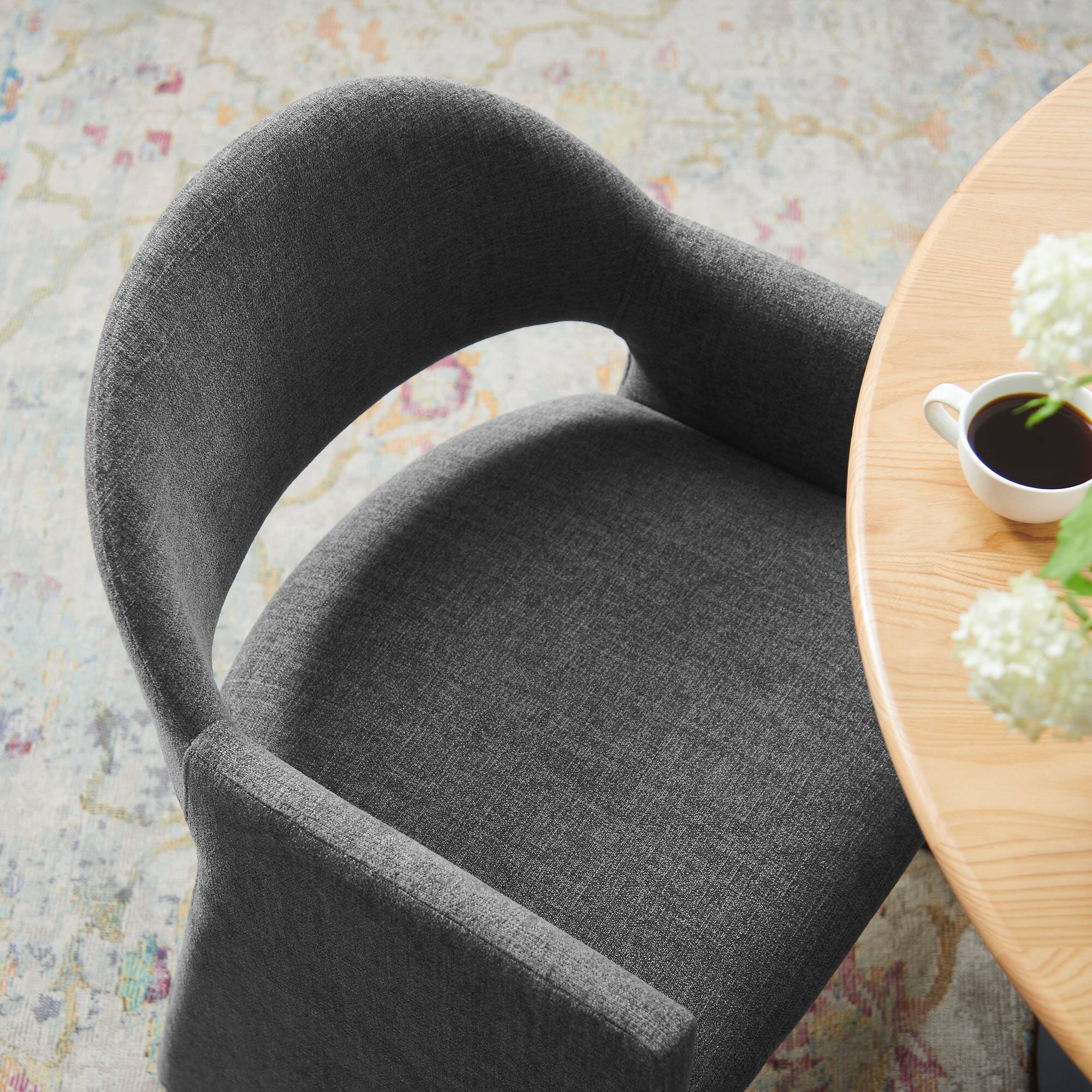Alt View 1. Modway - Talia Dining Armchair - Charcoal.