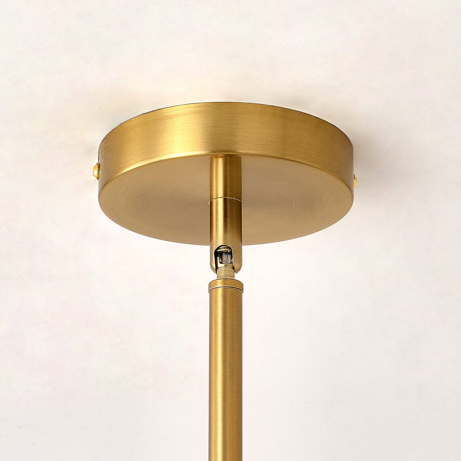 Alt View 9. Siljoy - 39.4 Inch Linear Modern Gold Molecular Chandelier, Smoked Glass Globe Pendant Light for Dining Room, Kitchen Island - Smoked Glass.