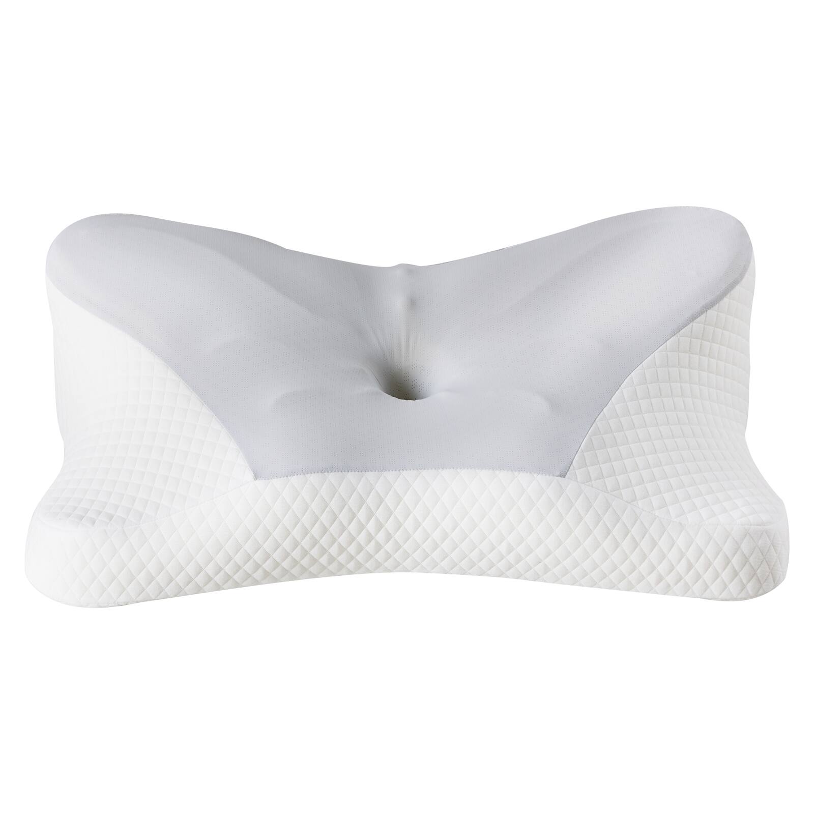 Angle. AENKYO - Cervical Neck Pillow  Pain Relief Ergonomic Memory Foam Pillows for Sleeping - Gray.