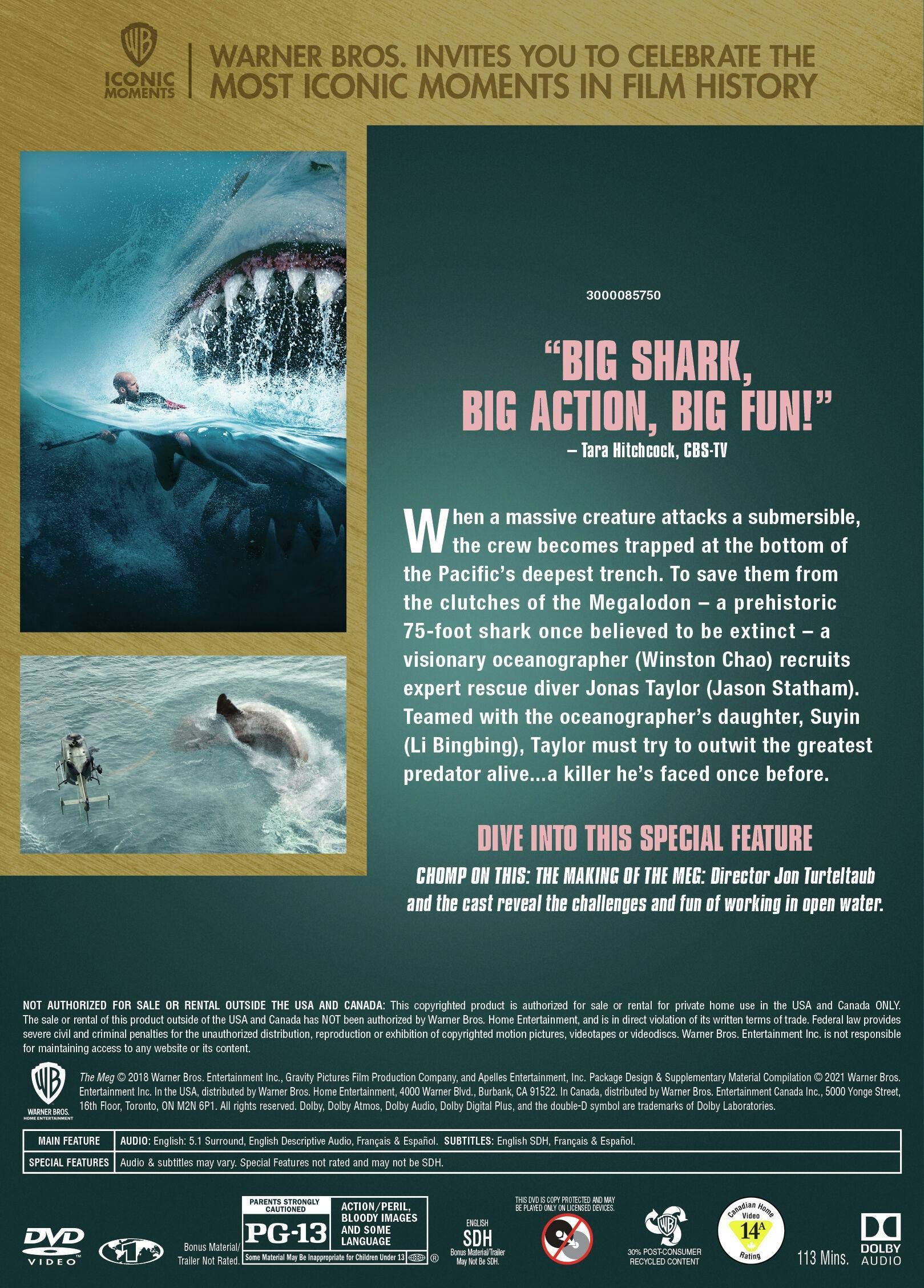 Back. The Meg (IconicMoment Look) [DVD] [DVD].