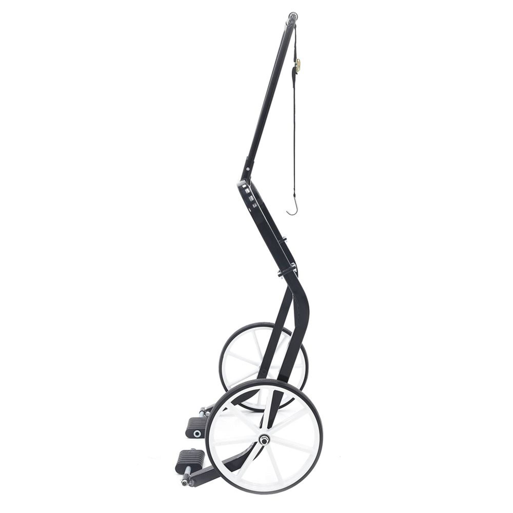 Alt View 4. Black Ice - Black Ice Snowmobile Dolly Lift Steel Shop Sled Jack with 20 Inch Tires, Black.
