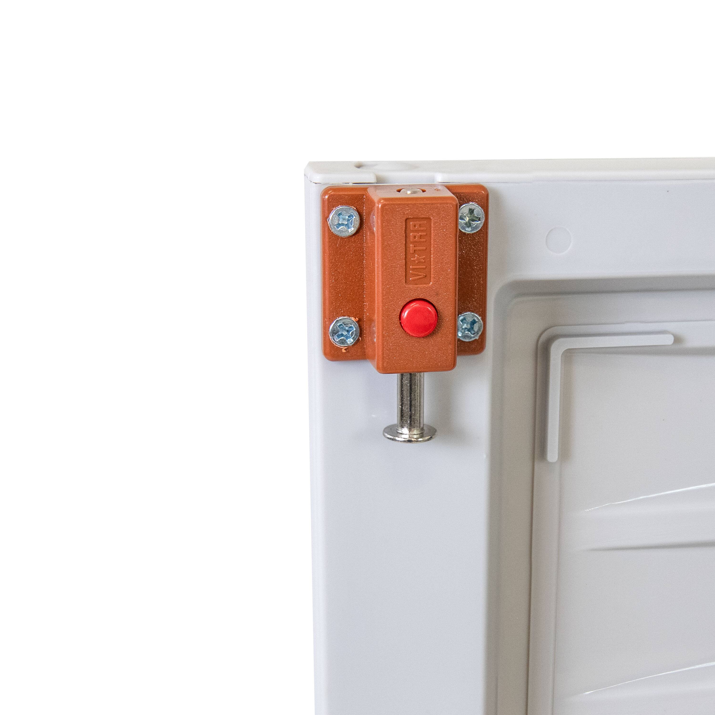 Alt View 8. Sunnydaze - Lockable Storage Cabinet with 3 Adjustable Shelves - Gray.