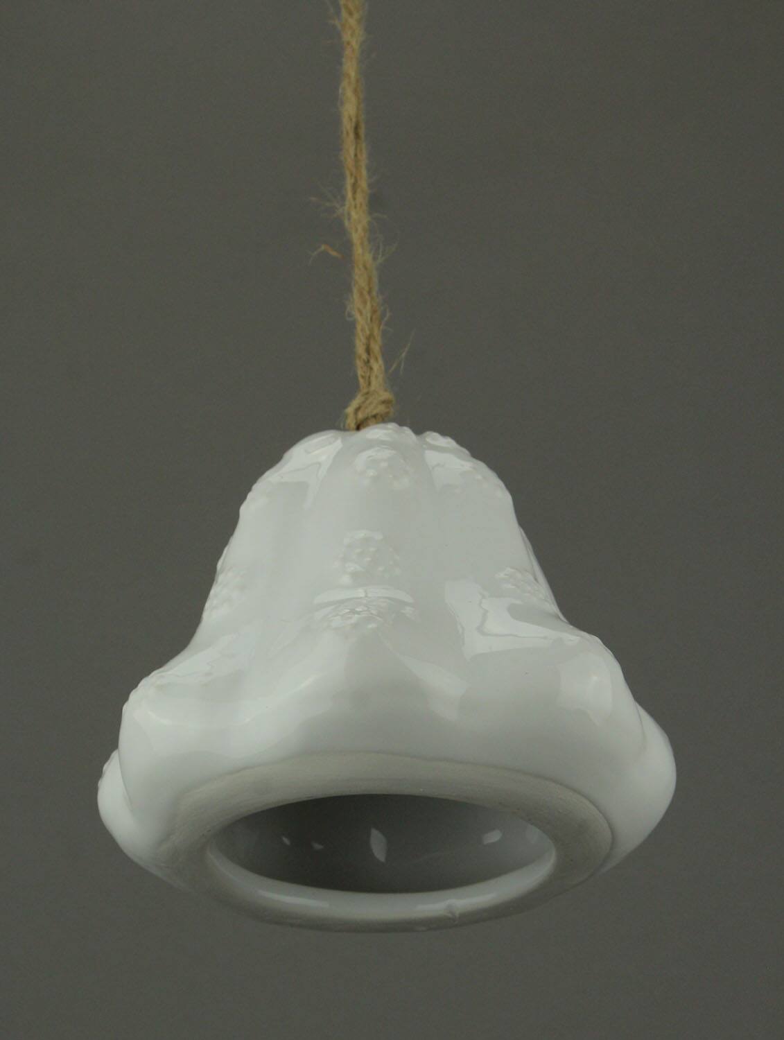 Alt View 1. Napco - White Ceramic Art Jellyfish Hanging Air Plant Holder - White.