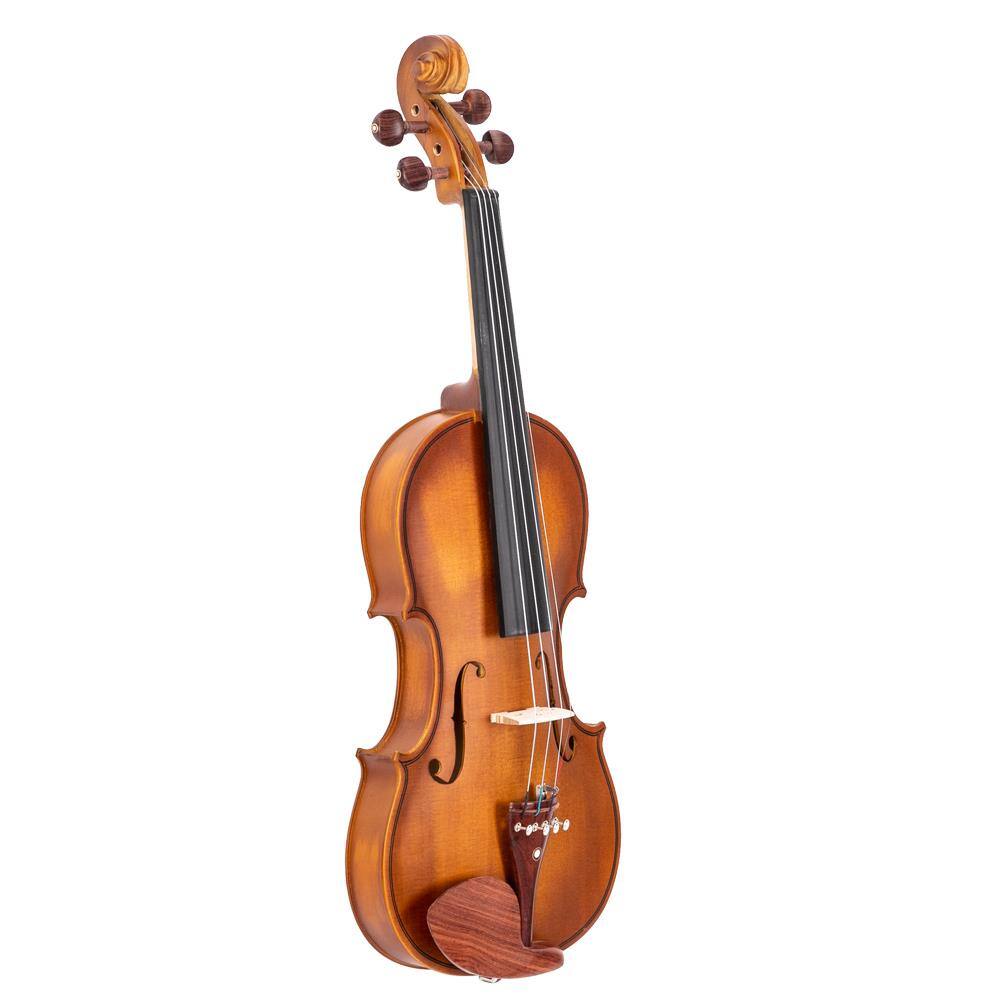 Angle. Winado - Violin 4/4 Full Size for Kids, Adults, Students Beginners Kit with Violin Bow, Hard-Shell Case, Shoulder Rest, Rosin.