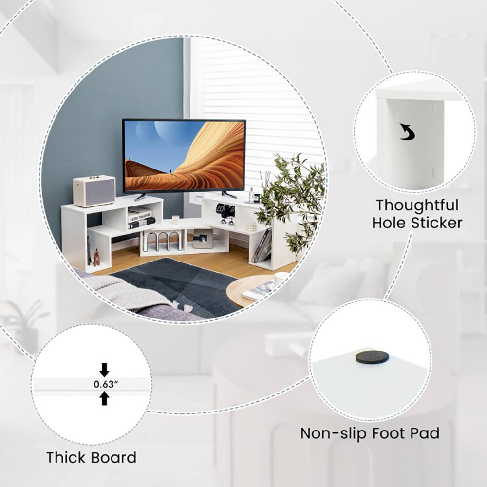 Thoughtful Hole Sticker  
0.63" Thick Board  
Non-slip Foot Pad