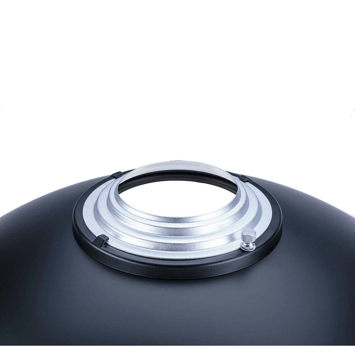 Alt View 4. Glow - Glow 22" Silver Beauty Dish for Hensel Mount.