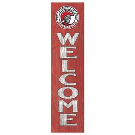 Jardine - University of Tampa Spartans 12'' x 48'' Welcome Outdoor Leaner - Red
