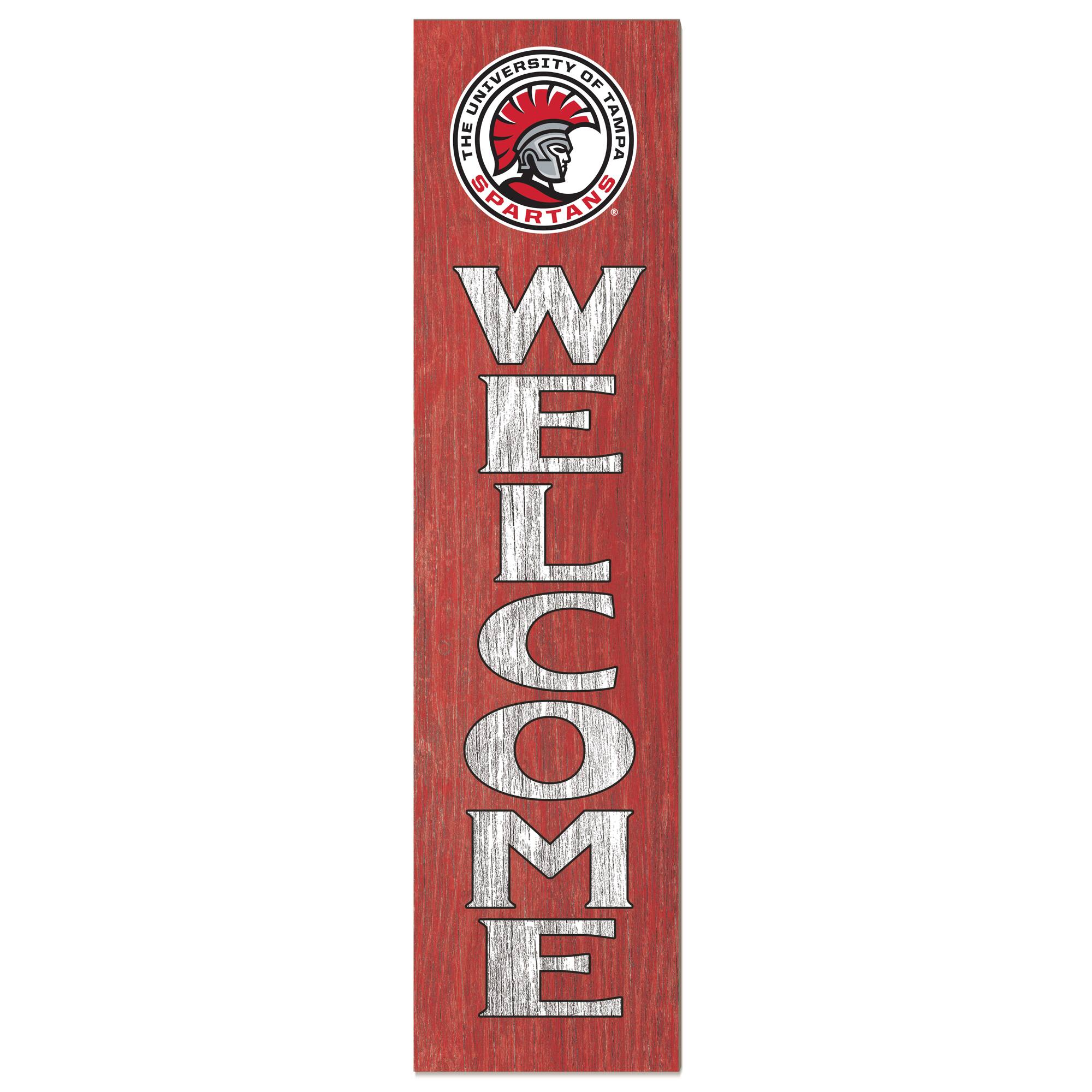 University of Tampa Spartans 12'' x 48'' Welcome Outdoor Leaner