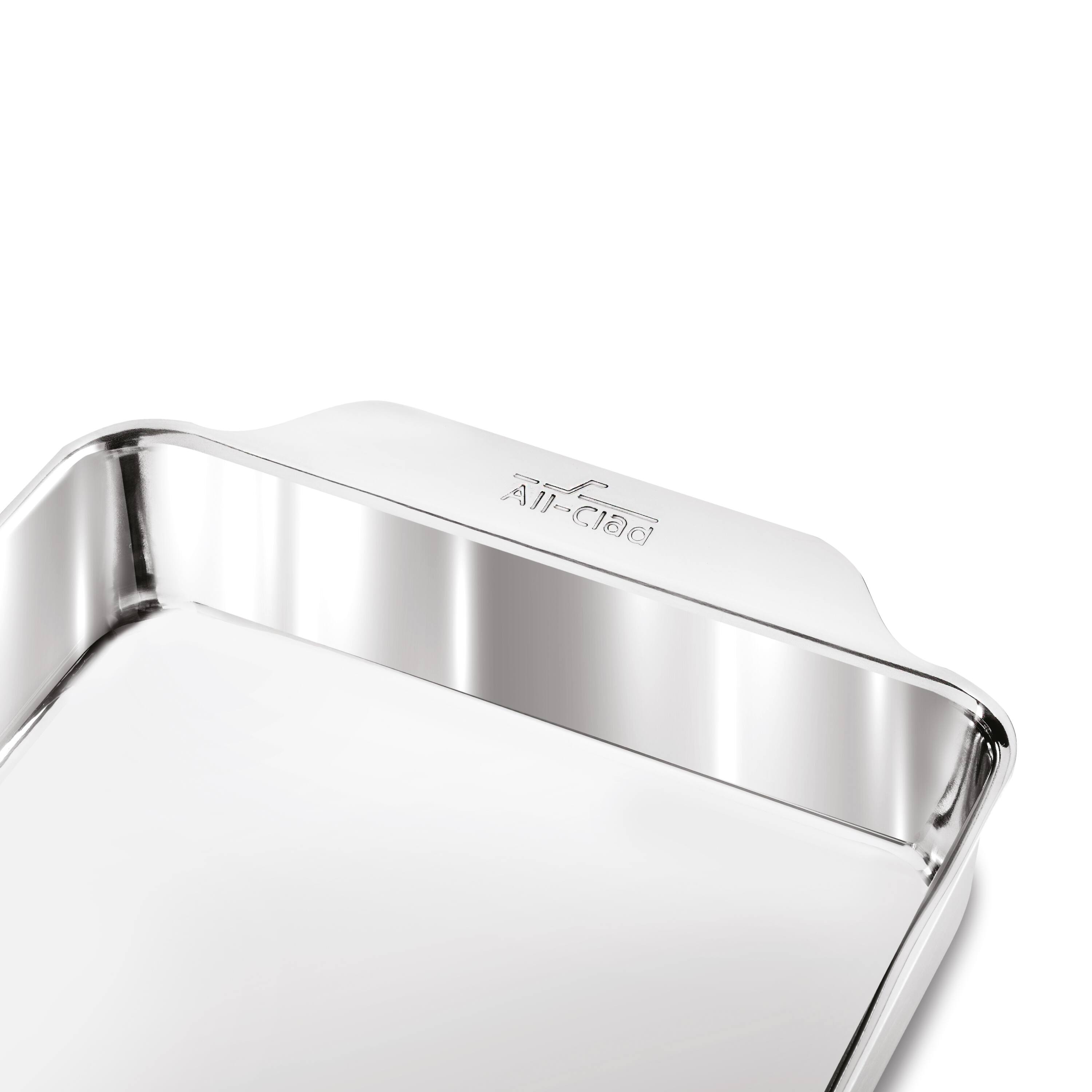 Alt View 3. All Clad - All-Clad 5pc Stainless Steel Bakeware Set, Tri-Ply, Silver.