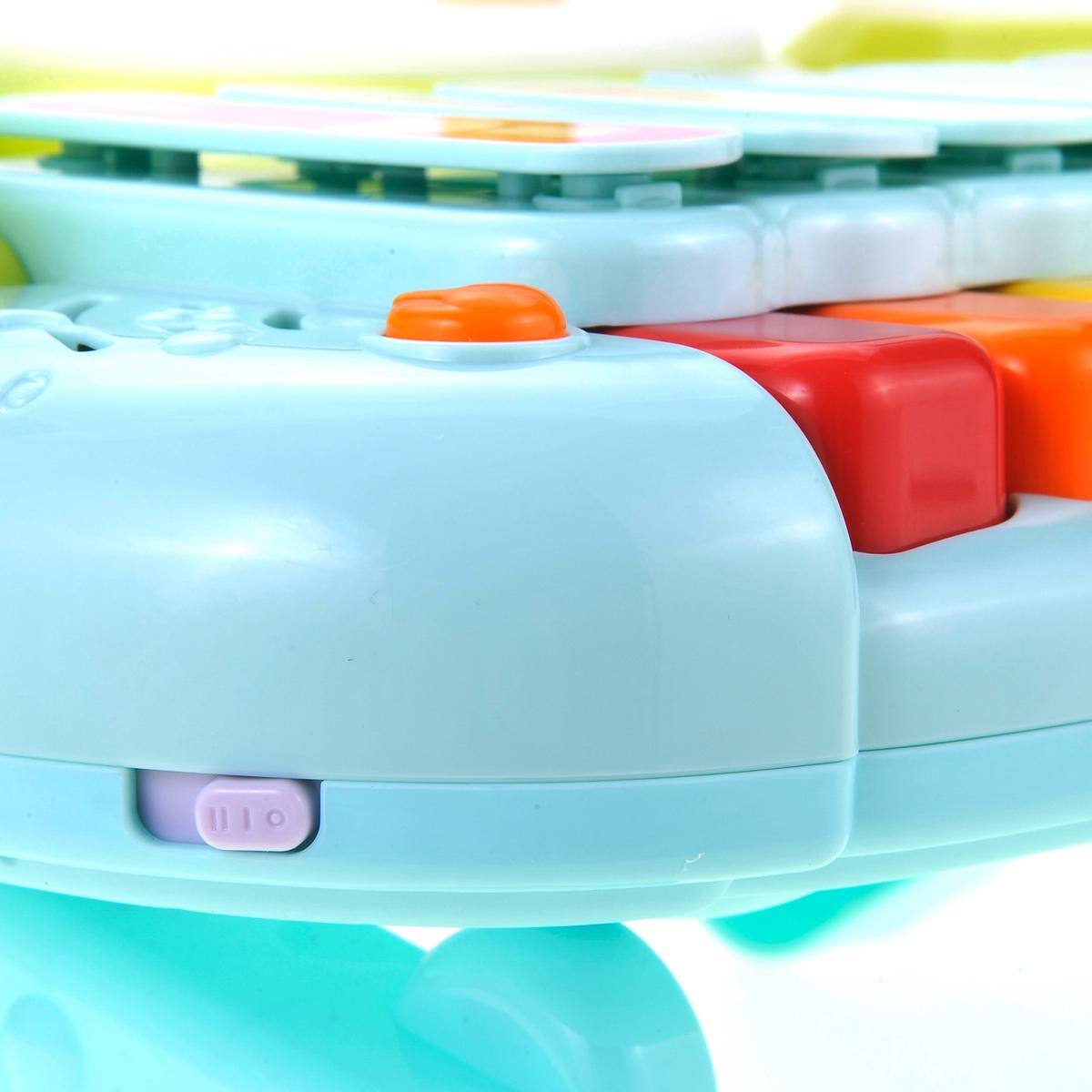 Alt View 1. JuzToys - 3-in-1 Educational Kids Musical Toys – Kids Keyboard Piano, Xylophone, Drum Set for Toddlers, Blue/Green - Multi.