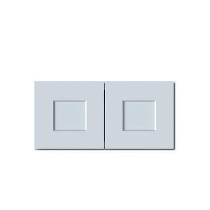 Front. Boyel Living - 24in.W x12in.D x12in.H WALL CABINET Fully assembled Cabinet With Two HDF Doors - Gray.