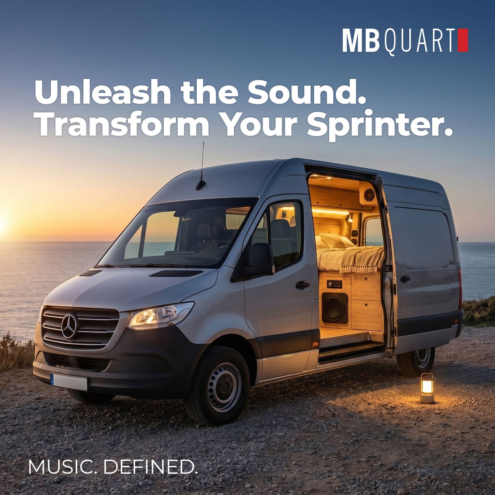 MBQUART  
Unleash the Sound. Transform Your Sprinter.  
MUSIC. DEFINED.