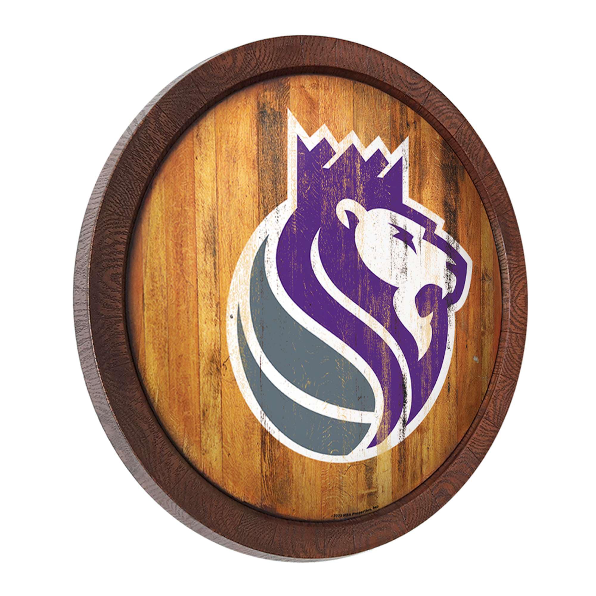 Alt View 1. The Fan-Brand - Sacramento Kings 20.25'' Faux Barrel Top Sign - Multicolor.