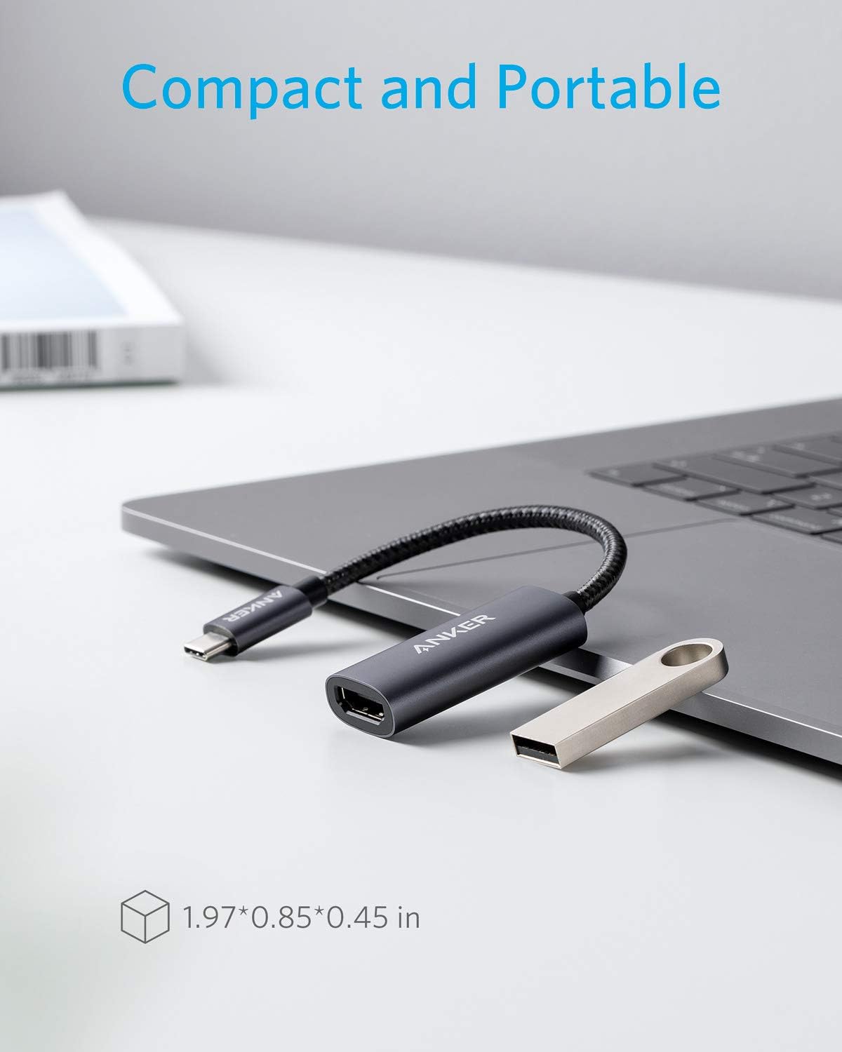 Compact and Portable ANKER 1.97*0.85*0.45 in 0.85 0.45 in