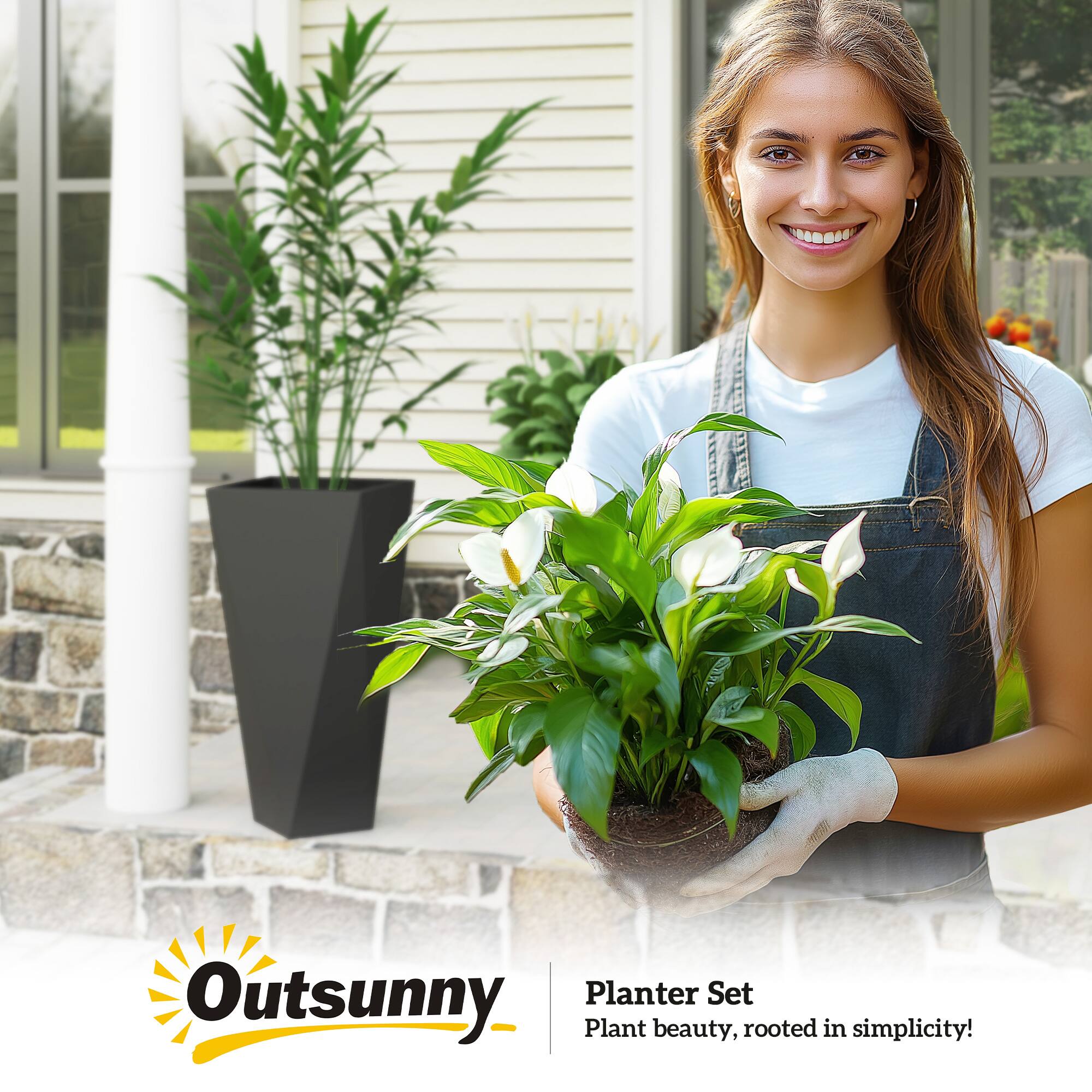 Outsunny  
Planter Set  
Plant beauty, rooted in simplicity!