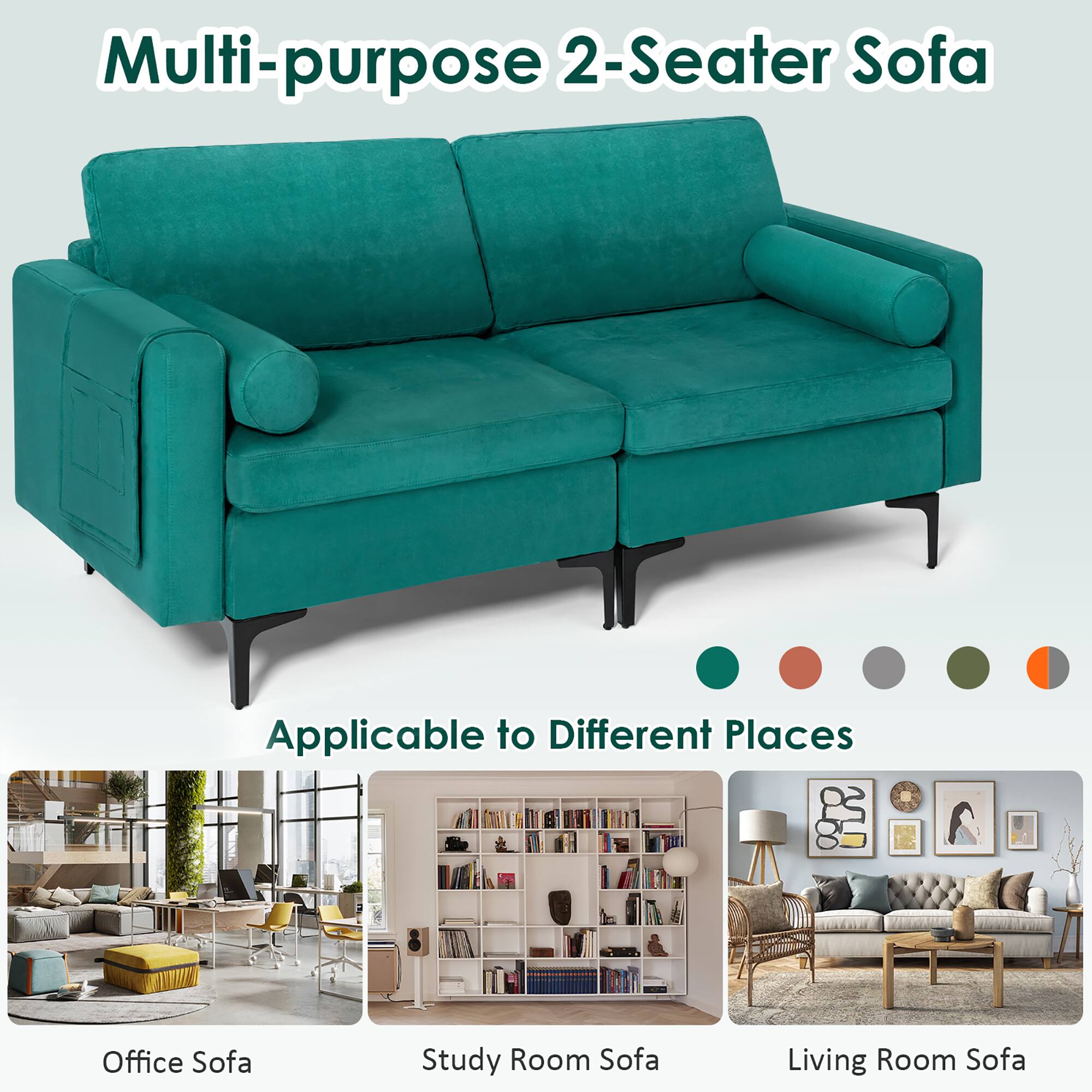 Multi-purpose 2-Seater Sofa

Applicable to Different Places

Office Sofa  
Study Room Sofa  
Living Room Sofa