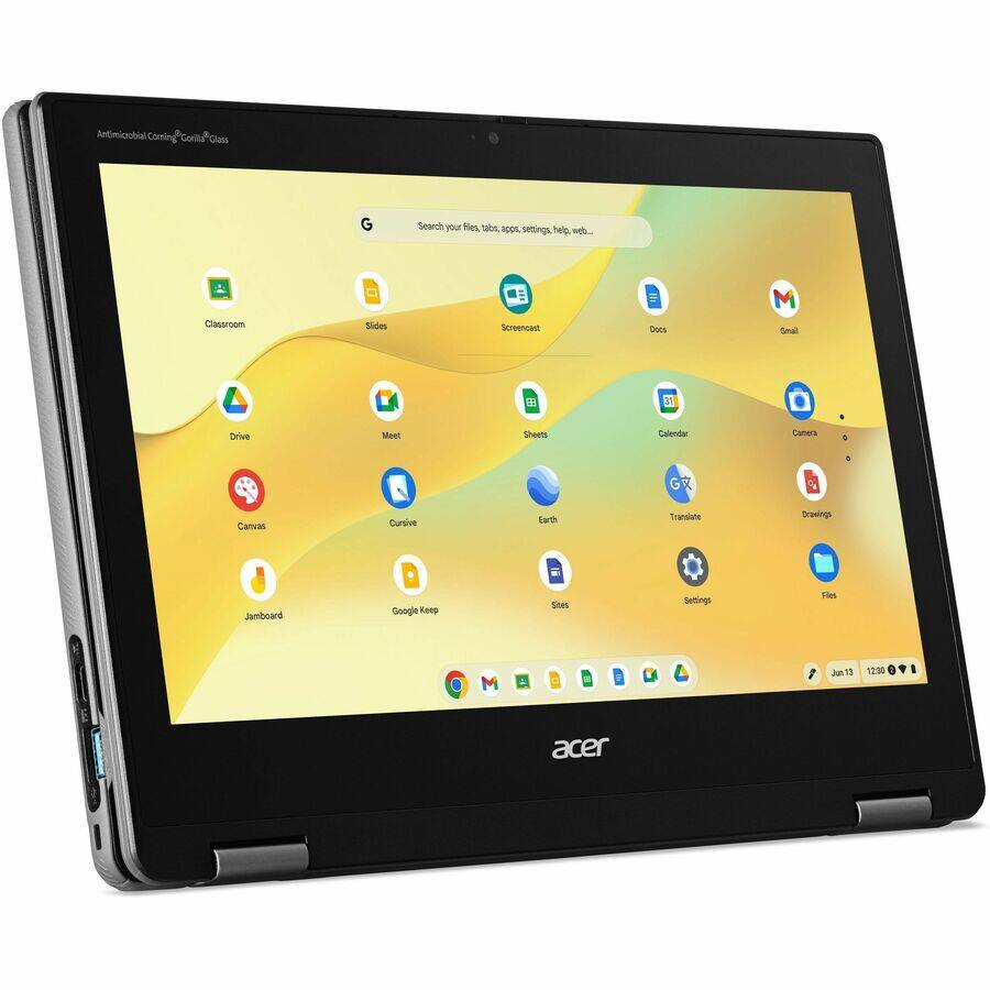 Antimicrobial Coming Gorilla Glass

Search your files, tabs, apps, settings, help, web...

Classroom
Slides
Screencast
Docs
Gmail
Drive
Meet
Sheets
Calendar
Camera

Canvas
Cursive
Earth
Translate
Drawings
Jamboard
Google Keep
Sites
Settings
Files

Jun 13 12:30

acer