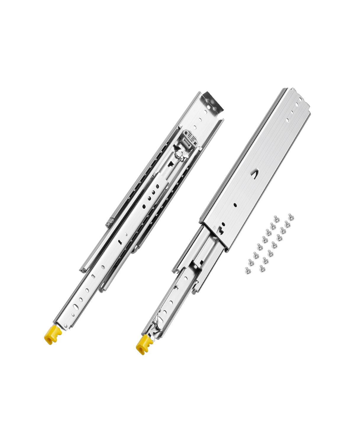 VEVOR - 1 Pair Full Extension Drawer Slides 18 20 22 28 30 32 36 38 40 44 48 52 56 60 in, 500 lbs Load Capacity Locking Drawer - Silver price history on PriceWatchPro