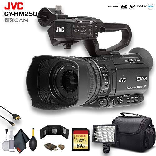 JVC GY-HM250 4K CAM  
HDMI AVCHD MOV CM XC JVC U JVC 4K CAM IICH O CHO - R WEOMD/ U S I 64G G8