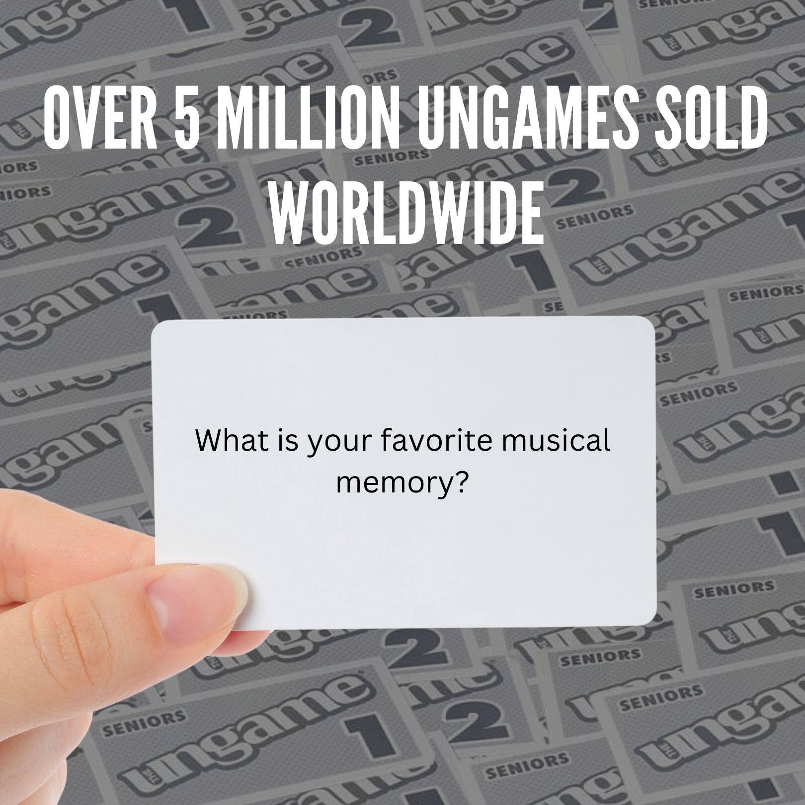Over 5 million ungames sold worldwide

What is your favorite musical memory?