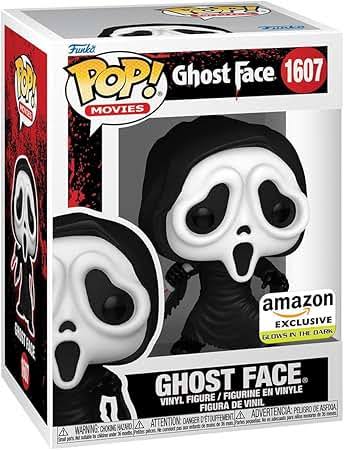 Funko POP! Ghost Face 1607 MOVIES

amazon EXCLUSIVE GLOWS IN THE DARK

GHOST FACE VINYL FIGURINE EN VINYLE FIGURE VINIL FIGURA DE VINIL

ADVERTENCIA: PELIGRO DE ASFIXIA ATTENTION: DANGER D'ETOUFFEMENT WARNING: CHOKING HAZARD