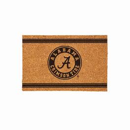 Evergreen Enterprises - Alabama Crimson Tide 24" x 36" Outdoor Monochrome Team Logo Coir Mat - Brown
