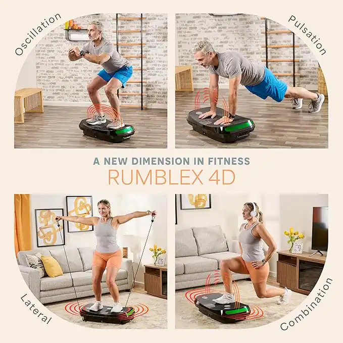 LifePro Rumblex Plus 4D Vibration Plate Machine For Full Body Workout And Recovery Blue LifePro Rumblex Plus 4D Vibration Plate Machine For Full Body Workout And Recovery Blue