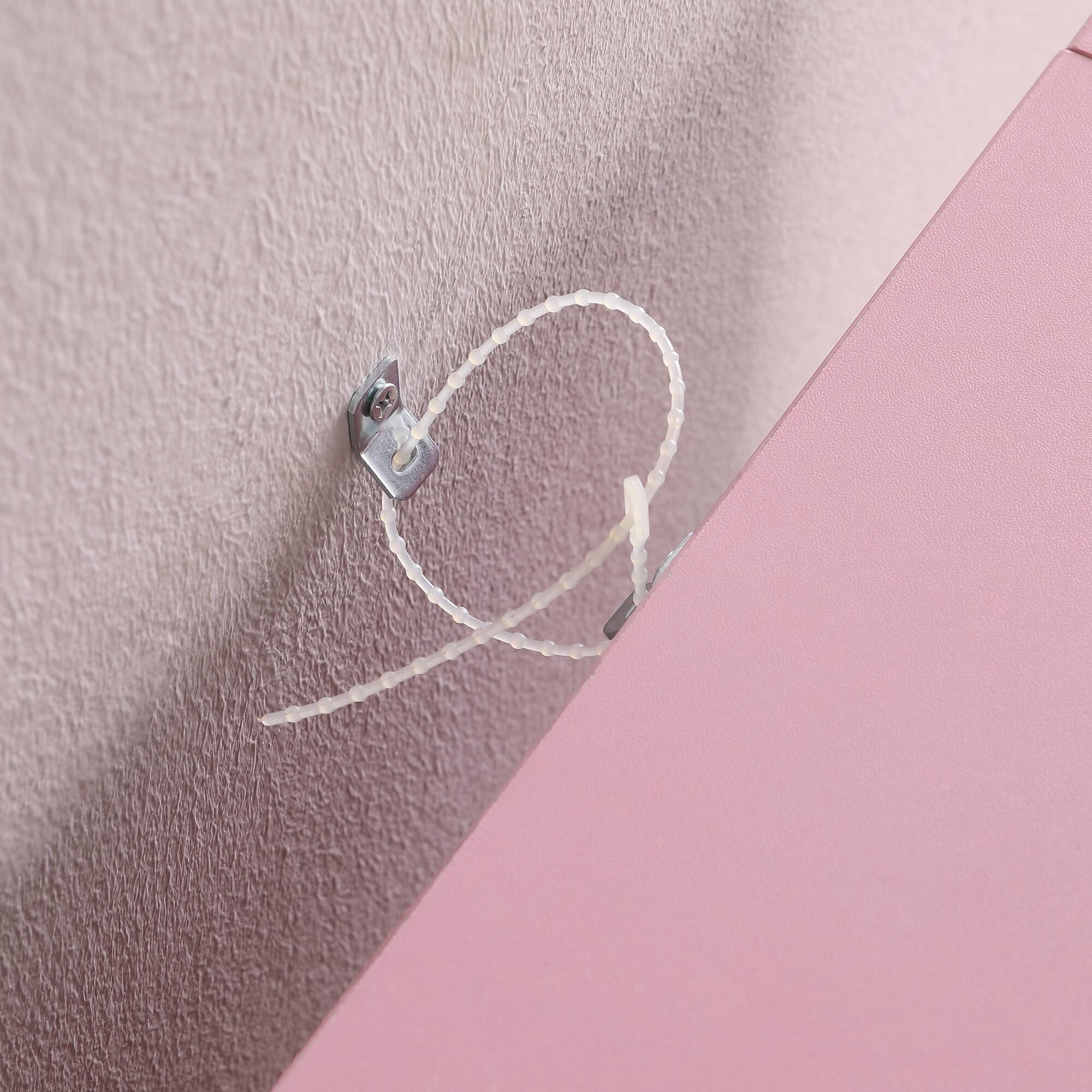 Alt View 4. GOODSILO - Ultra-Thin Adjustable Shelf Bookcase with Wavy Border Design for Home and Office Storage Solutions - Pink.