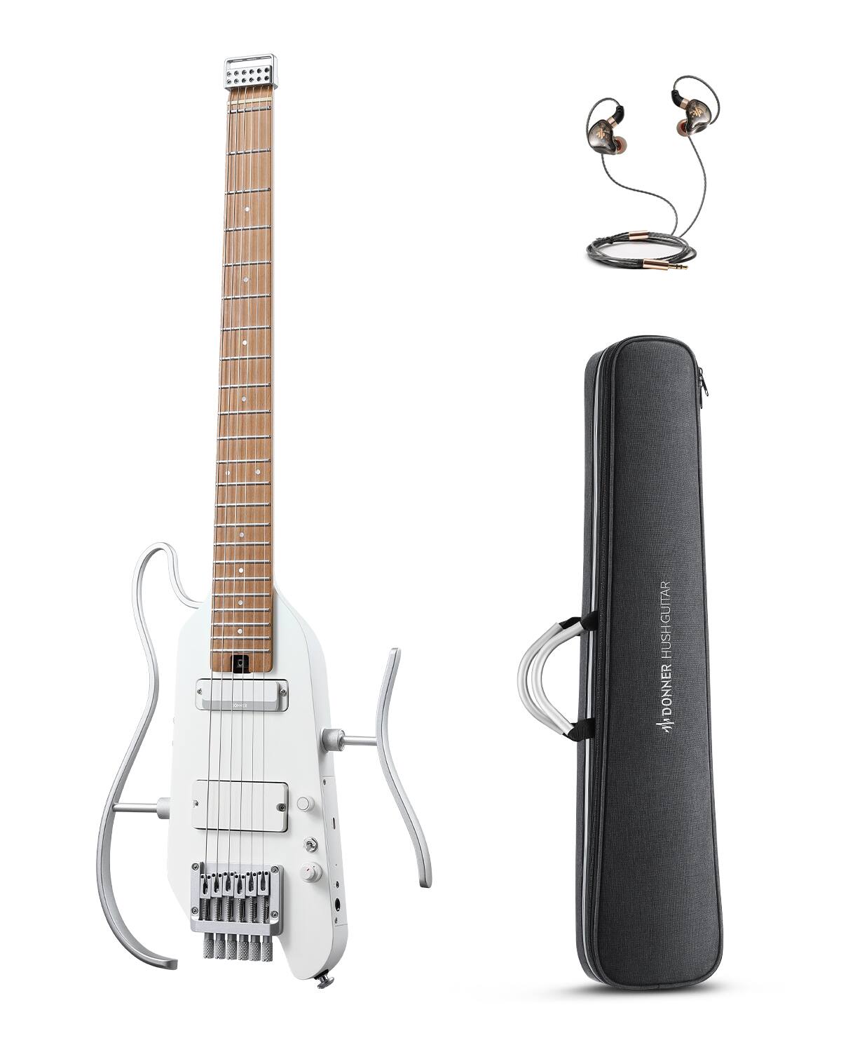 DONNER HUSH X PRO ホワイト Donner music Donner HUSH™ X PRO Electric Guitar White HUSH-X PRO
