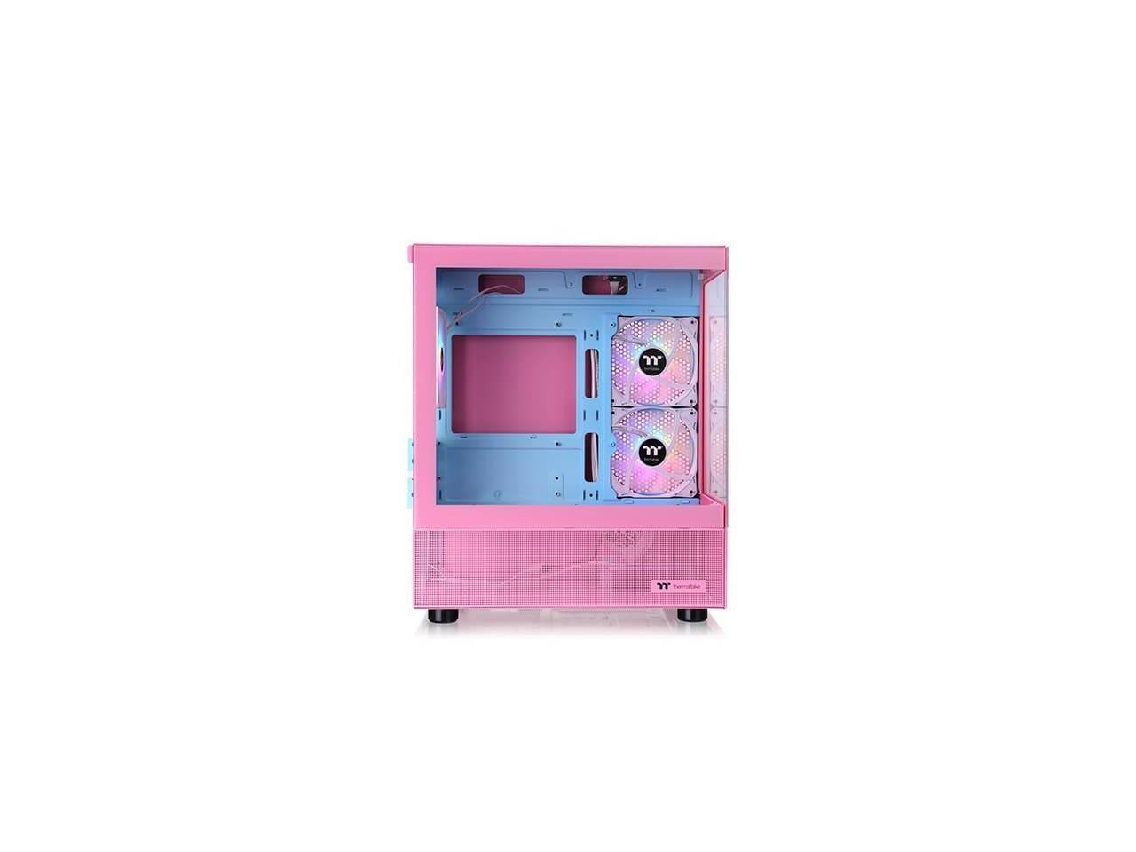 Alt View 2. Thermaltake - Thermaltake View 170 TG ARGB m-ATX Case, 3x120mm ARGB Fans, 280mm Rad, 340mm GPU, 160mm Cooler, Bubble Pink - Bubble Pink.