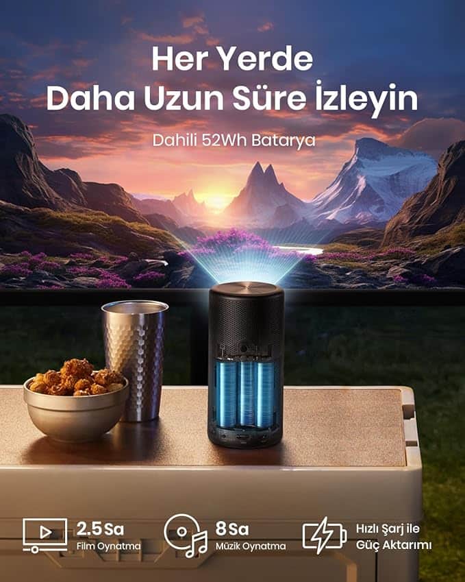 Nebula Capsule 3 Laser Outdoor Portable Mini Wi Fi Smart TV