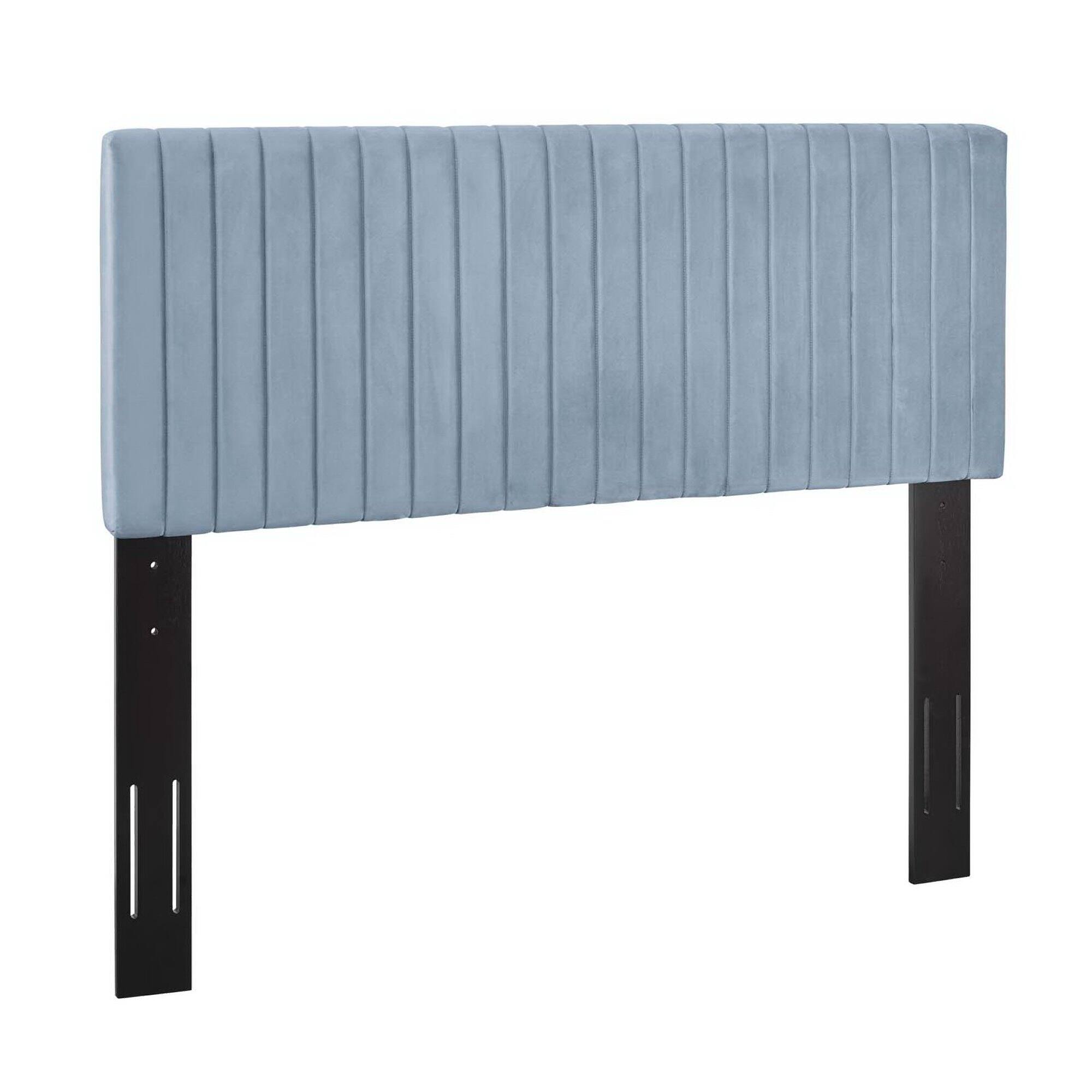 Keira Performance Velvet Full / Queen Headboard by Modway - Blue