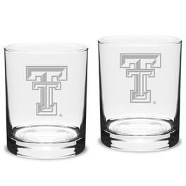 Jardine - Texas Tech Red Raiders 2-Piece 14oz. Classic Double Old-Fashioned Glass Set - Multicolor