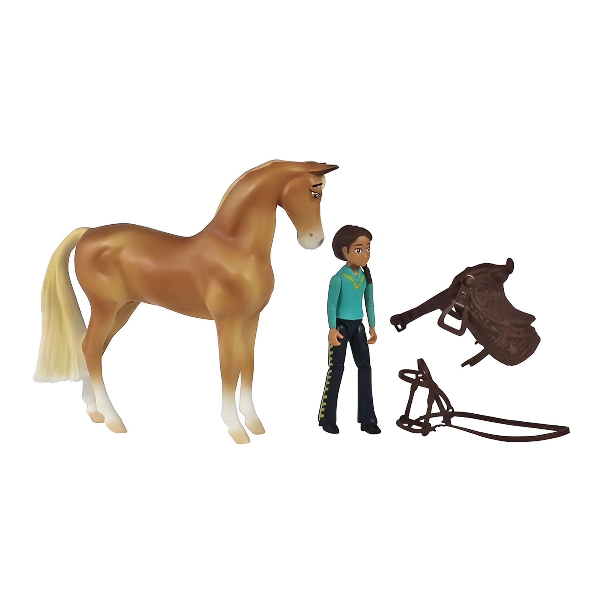 Alt View 10. Breyer Animal Creations - Breyer Spirit Riding Free Chica Linda & Prudence Small Horse & Doll Set - Multi-Color.