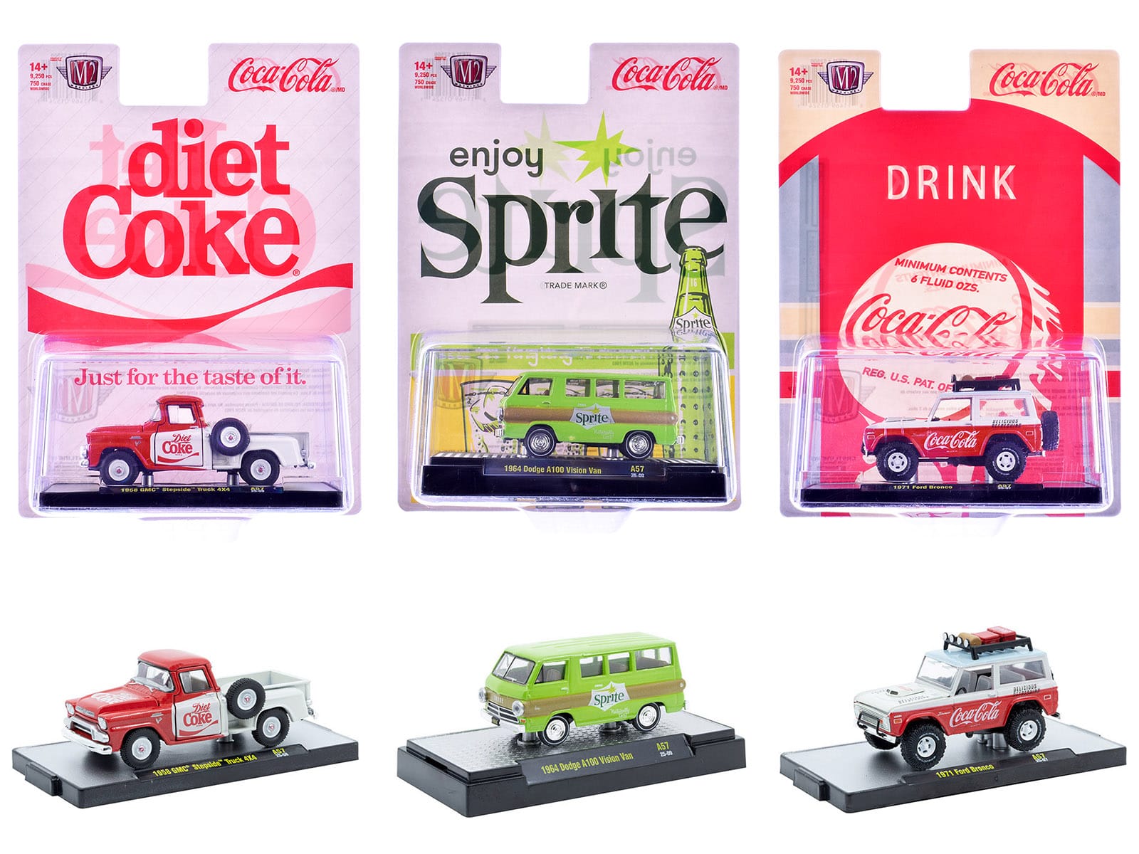 """Sodas"" Set of 3 pieces Release 57 Limited Edition to 10000 pieces Worldwide 1/64 Diecast Model Cars by M2 Machines" price history on PriceWatchPro