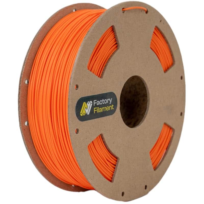 Factory Filament - 1.75mm PLA 3D Printer Filament, 1 KG Spool, Dimensional Accuracy +/- 0.02 mm, 3D Printing Filament - Orange