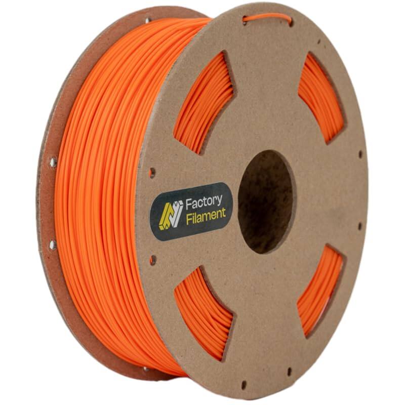 Factory Filament - 1.75mm PLA 3D Printer Filament, 1 KG Spool, Dimensional Accuracy +/- 0.02 mm, 3D Printing Filament - Orange