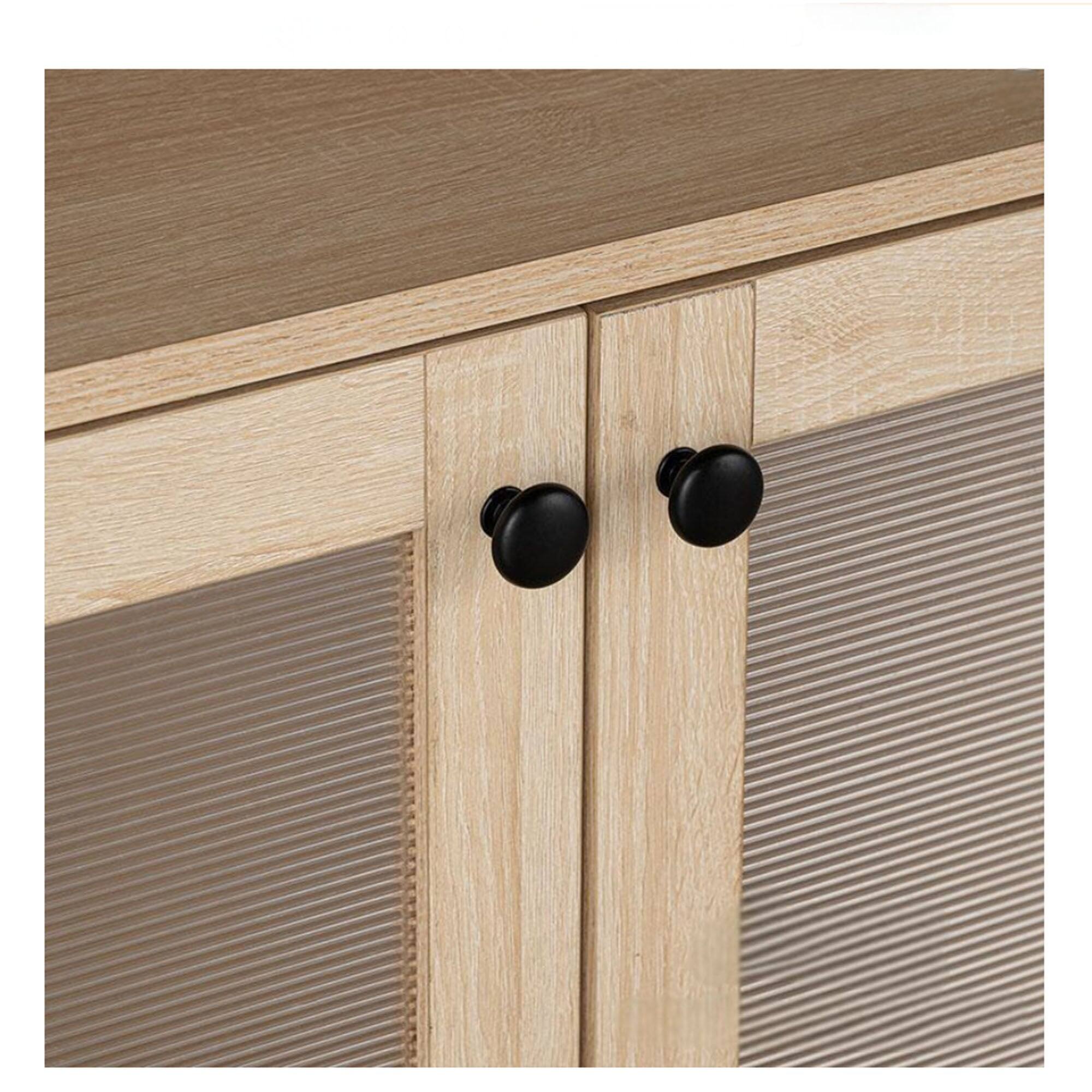 Alt View 5. Boyel Living - Brown TV Stand Fits TVs up to 65 in. with Tapered Legs - Brown.