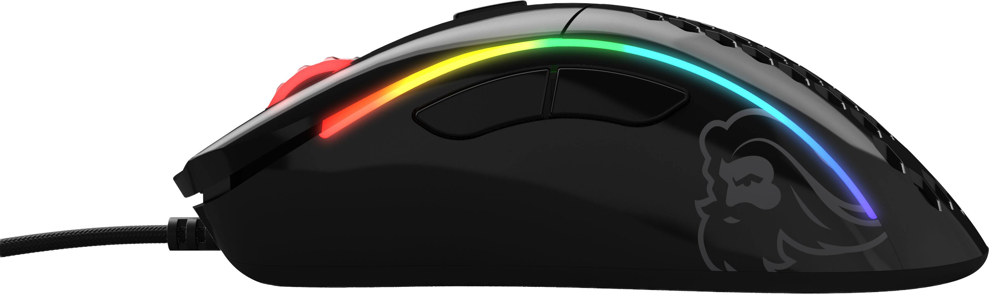 Alt View 2. Glorious - Model D Lightweight Wired Optical Gaming Mouse with Customizable RGB - Black.