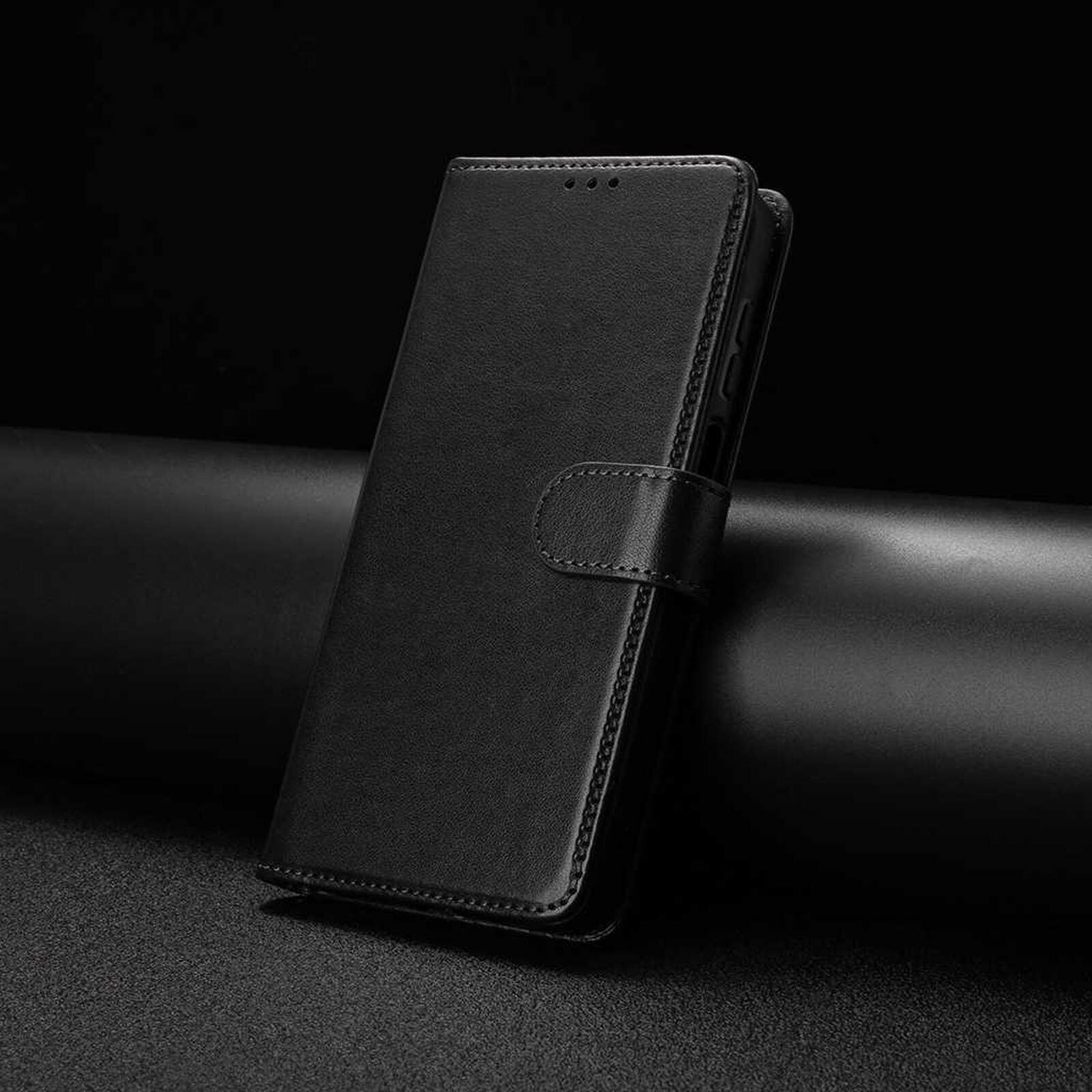 Alt View 7. UUCOVER - Folio Wallet Case for Apple iPhone 17 Pro with Card Slots Cash Holder, Shockproof PU Leather Flip Stand Slim Phone Cover - Black.